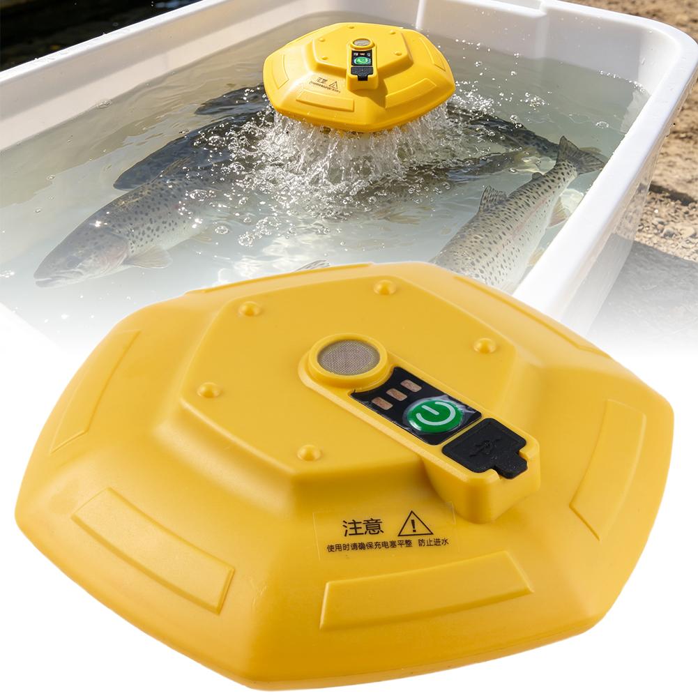 Marine Fish Tank - Przenośna Pływająca Pompa Tlenu do Akwarium,