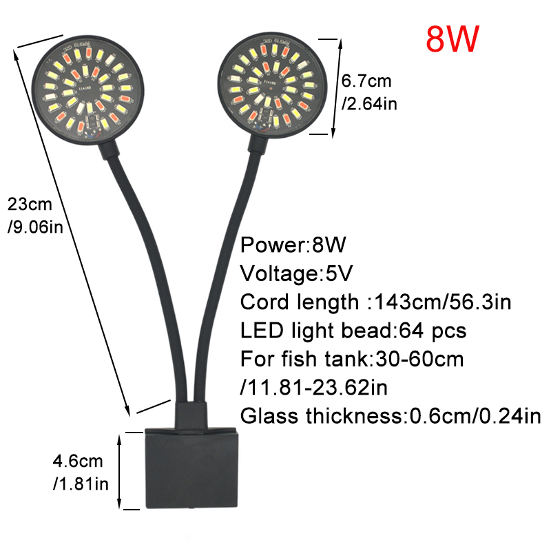 Lampa LED do akwarium USB, kli – Aquarium Marine Lights recenzja i cena